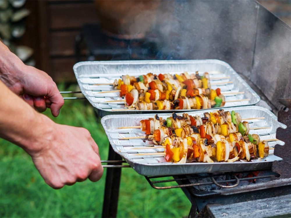 boîte en papier BBQ