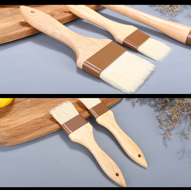 Baking Wool Brush High Temperature Oil Brush No Hair Brush Sauce Pizza Food Grade Brush Barbecue Brush Frying Supplies Baking Tools Kitchen Brush (9)