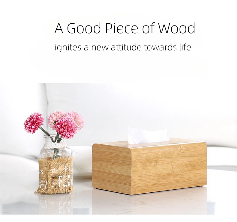 Bamboo tissue box coffee table tissue box living room napkin boxes home wooden tissue box custom advertising gift tissue packaging boxes h (8)