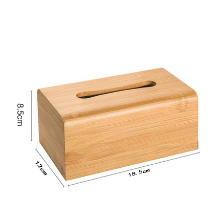 Bamboo tissue box coffee table tissue box living room napkin boxes home wooden tissue box custom advertising gift tissue packaging boxes hot (1)