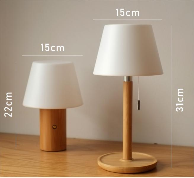 Bedroom Desk Bedhead Warm Light Desk Lamp Modern Simple Solid Wood Lamp Bedroom Balcony Outdoor Nightlight (10)