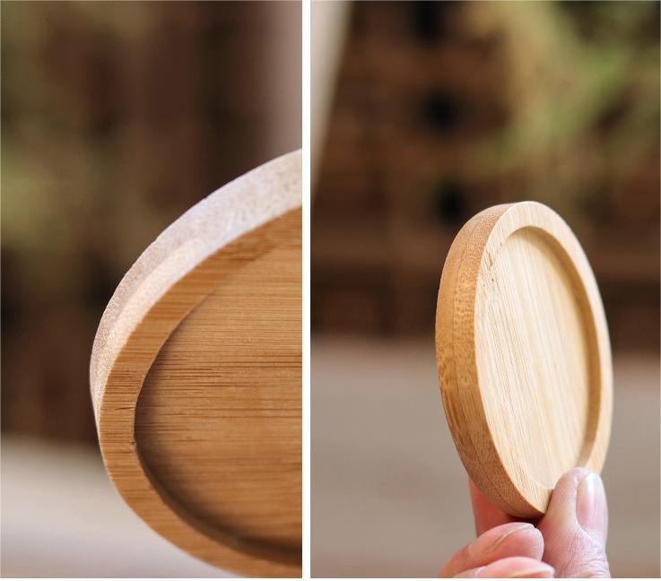 Cup Mat Bamboo Insulation Mat Wine Cup Coffee Cup Mat Bamboo Mat Tea Tray Office Light Luxury Tea Cup Mat Set (11)