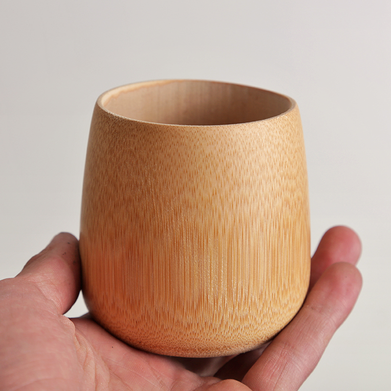 Home Bamboo Cup Chinese Bamboo Tube Tea Water Cup Bamboo Wine Cup Natural Lacquer free Bamboo Carbonized Cup-1 (3)