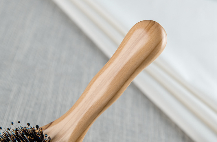 Italian Olive Wood Pig Mane Airbag Air Cushion Massage Scalp Meridian Home Anti Static Non Knotting Hairdressing Comb (3)