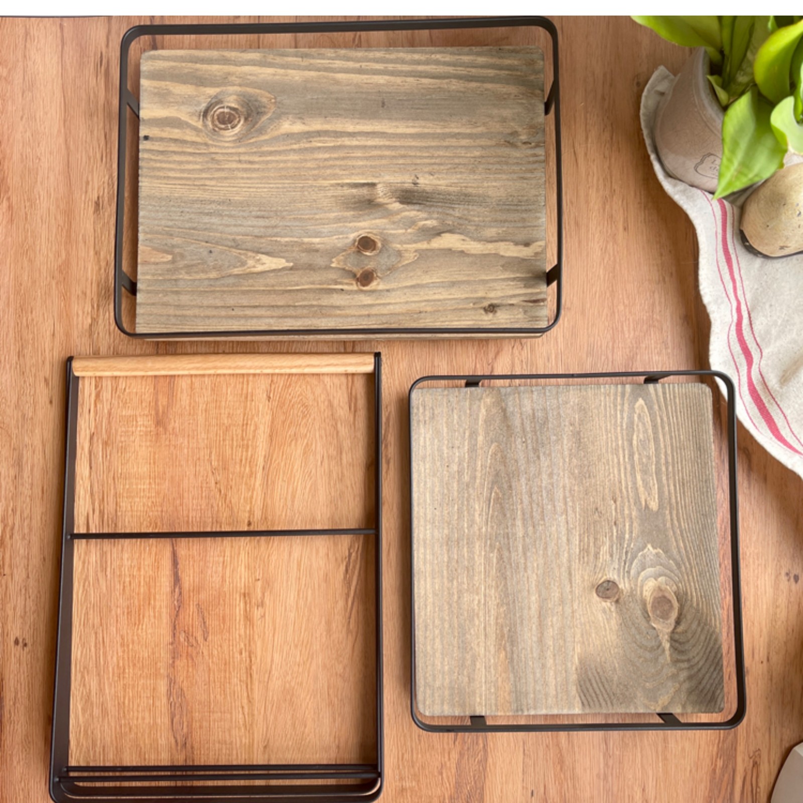 Old Wooden Tray, Household Fruit Tray, Serving, Double-Layer Storage Rack, Afternoon Refreshment Rack, Display Rack, Display Rack (8)