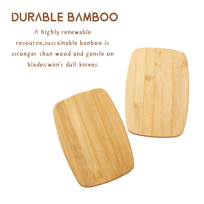 Reversible Bamboo Cutting and Charcuterie Board Bamboo Cutting Board Kitchen Multipurpose Bamboo Chopping Board Cutting Board Fruit Board  (8)