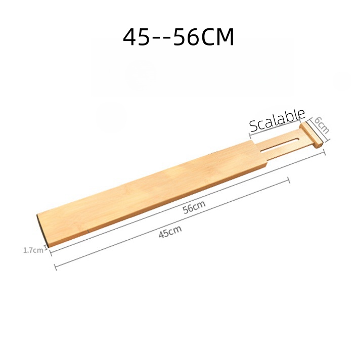 Solid Wood Drawer Retractable Partitions Household Kitchen Bamboo Dividers Furniture Storage And Organization Partitions Wholesale (16)