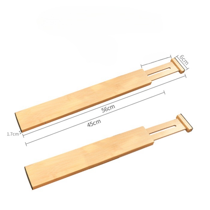 Solid Wood Drawer Retractable Partitions Household Kitchen Bamboo Dividers Furniture Storage And Organization Partitions Wholesale (17)