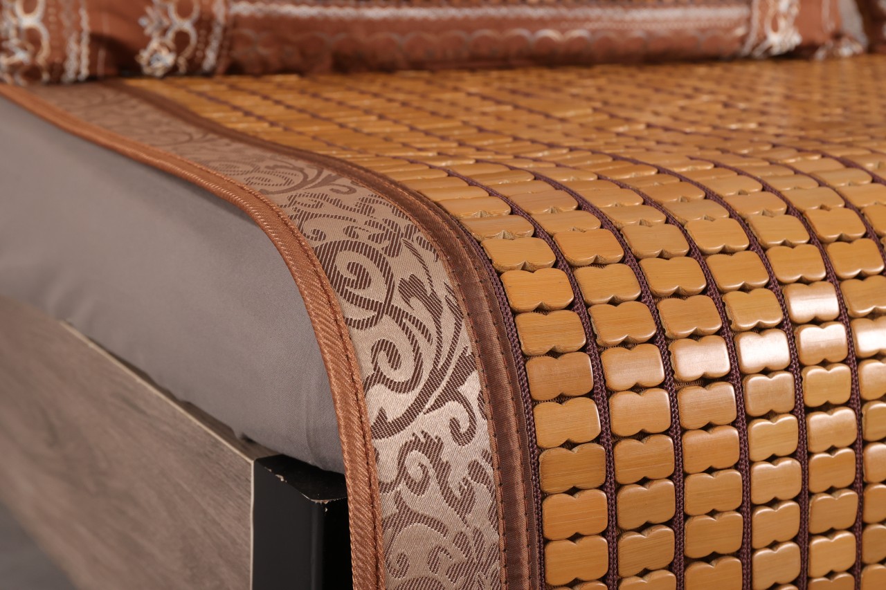 Summer mahjong bamboo mat home double-sided high-end mat bamboo block home bed mat sofa mat (10)