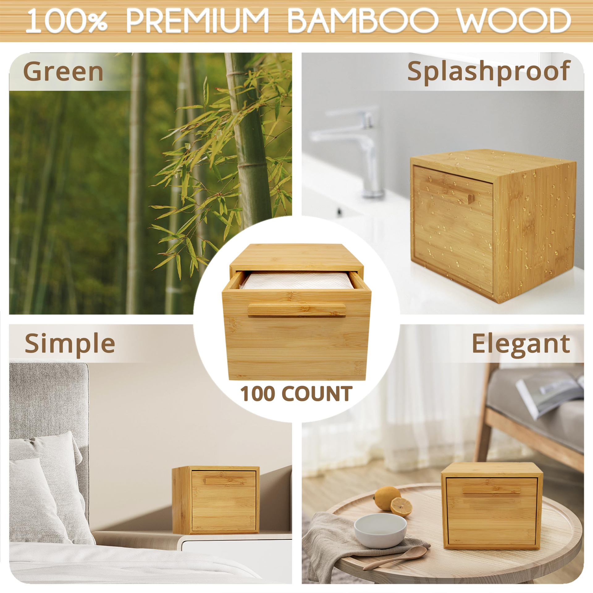 Waterproof Bamboo Organizer Rustic Wood Bamboo Storage Box for Towel Facial Tissue Storage Box Cosmetics Locker (10)