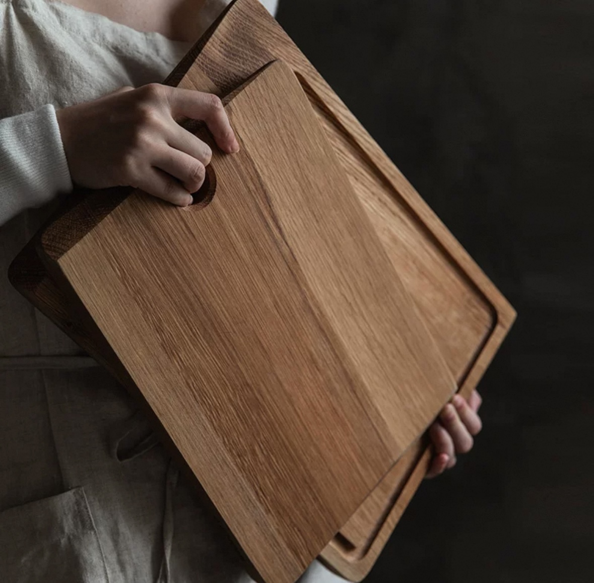 Acacia Solid Wood Cutting Board - Home Kitchen Cutting Board (6)