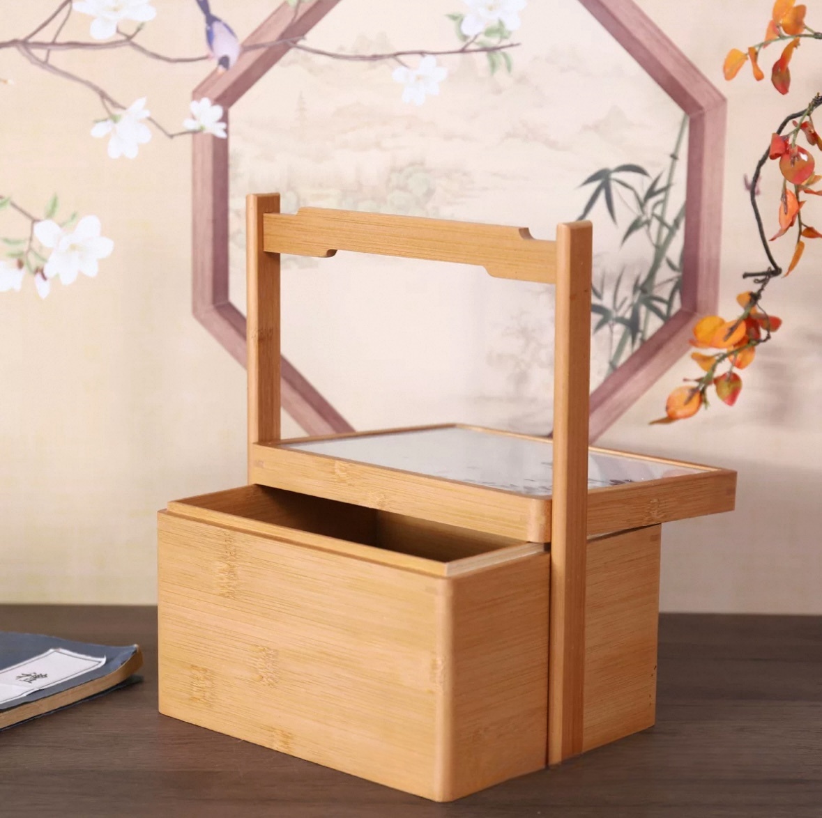 Bamboo And Wooden Hand Box-Storage Box Gift Box (6)