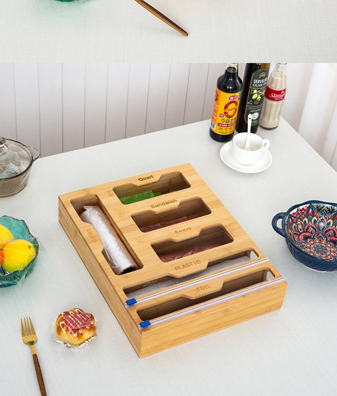 Bamboo Fresh-Keeping Bag Storage Box-Garbage Bag Storage Box (6)