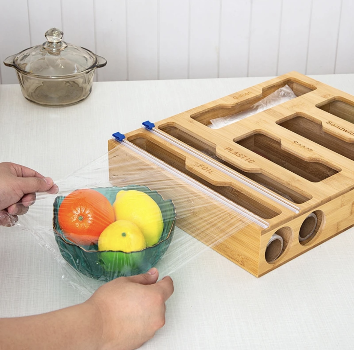 Bamboo Fresh-Keeping Bag Storage Box-Garbage Bag Storage Box (7)