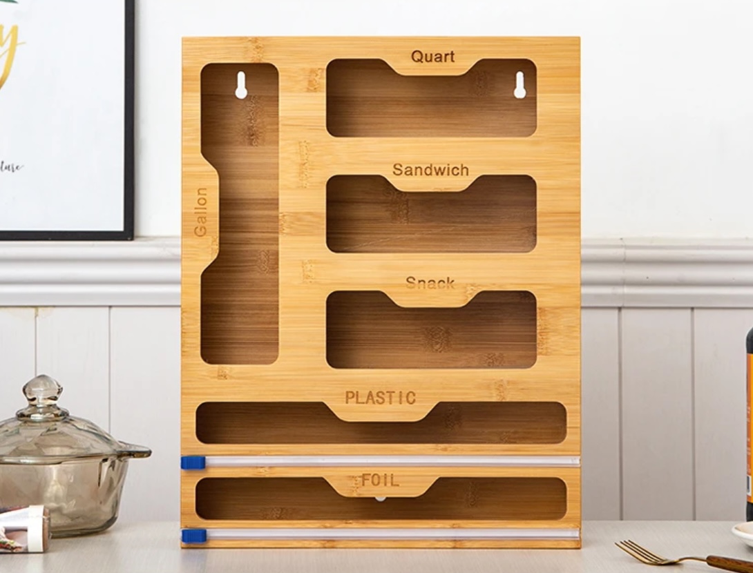 Bamboo Fresh-Keeping Bag Storage Box-Garbage Bag Storage Box (8)