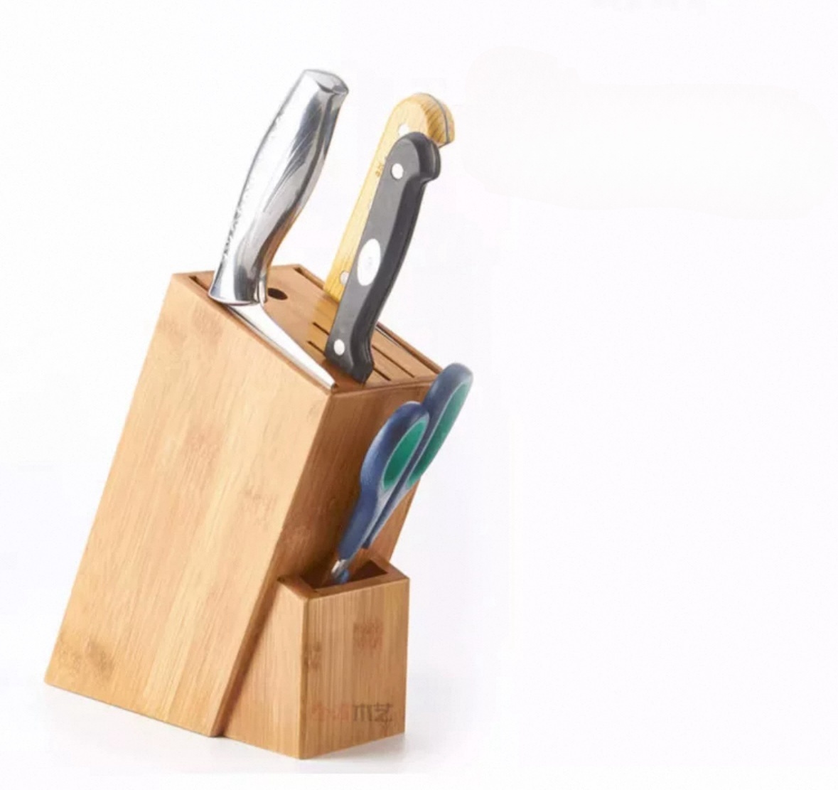 Bamboo Knife Holder Knife Block-Knife Storage Rack (6)
