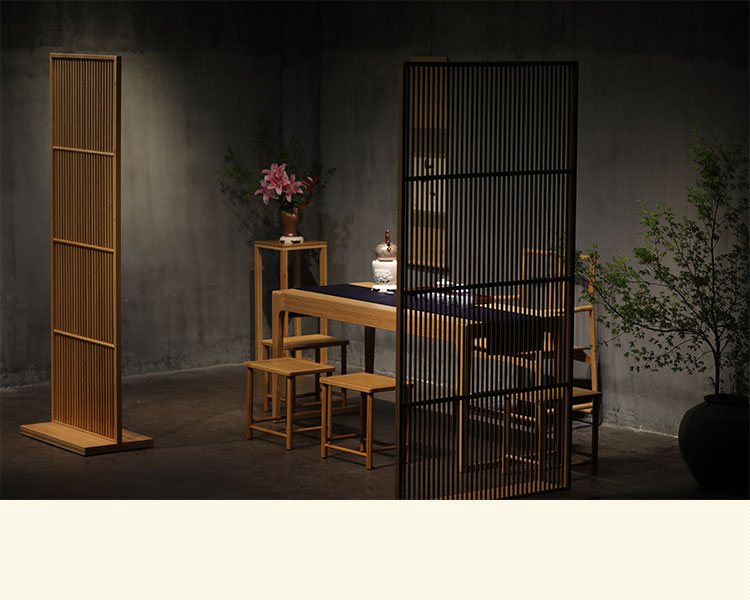 Bamboo Porch Screen Japanese Style Porch Partition With Base (13)