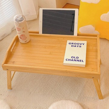 Bamboo Simple Folding Table-Bamboo Tray-Computer Table