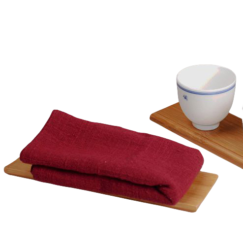 Home Bamboo Tea Towel Tray, Hotel Towel Rack, Rectangular Napkin Pad (6)