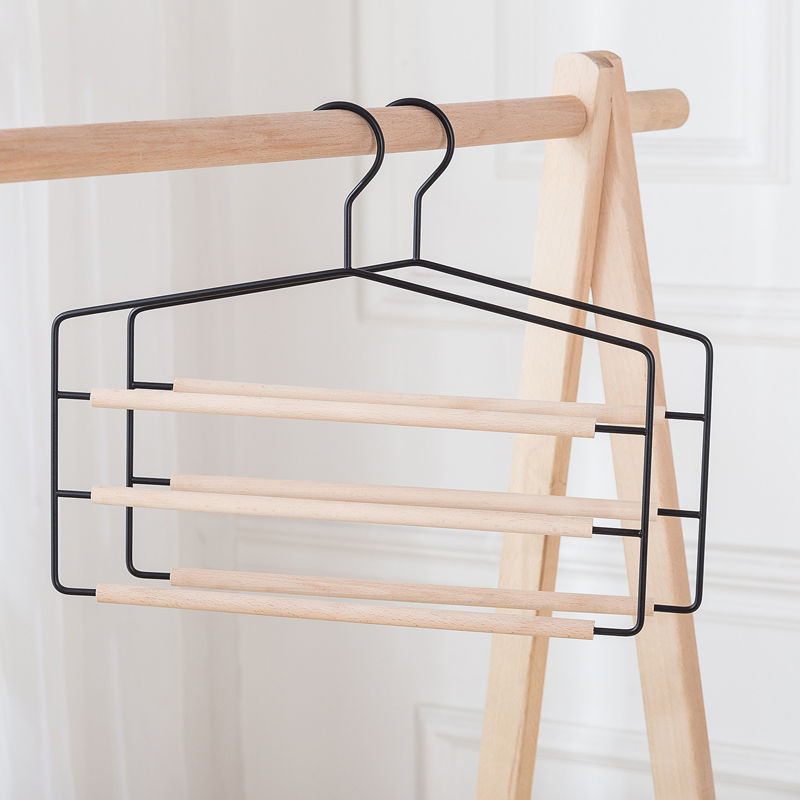 Home Multifunctional Clothes Hanger Scarf Storage Rack Pants Rack (4)