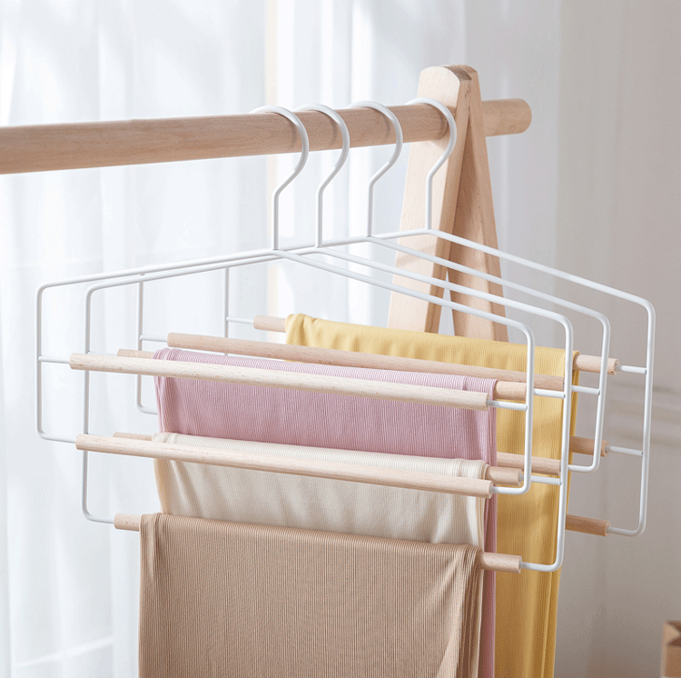 Home Multifunctional Clothes Hanger Scarf Storage Rack Pants Rack (8)