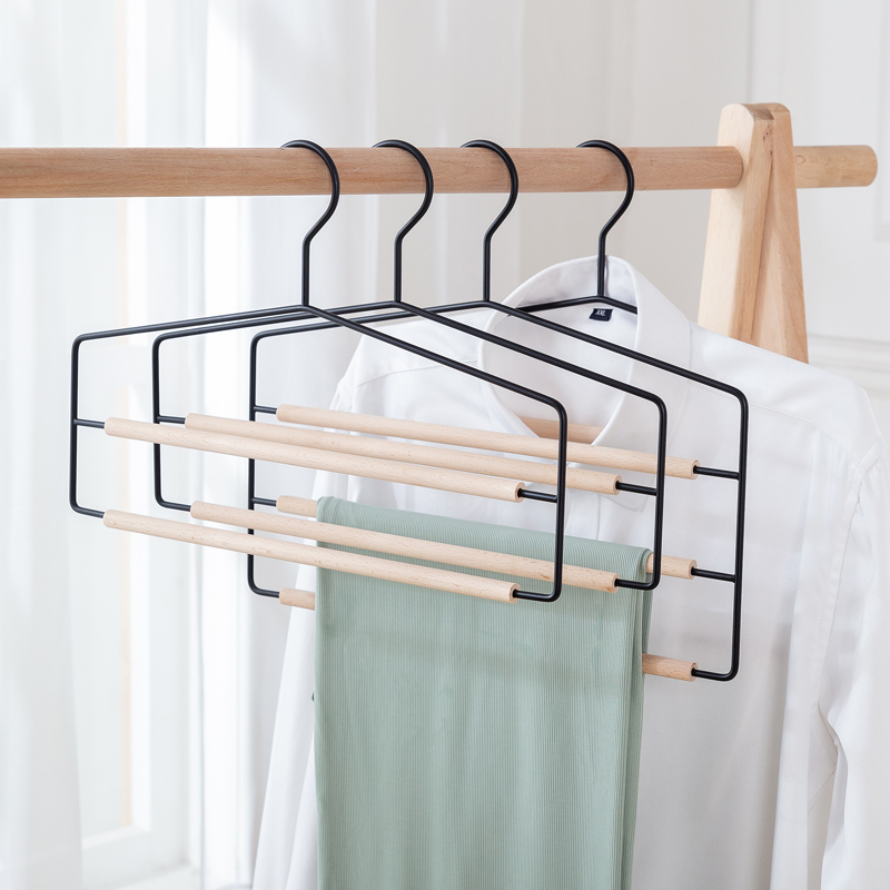 Home Multifunctional Clothes Hanger Scarf Storage Rack Pants Rack (8)