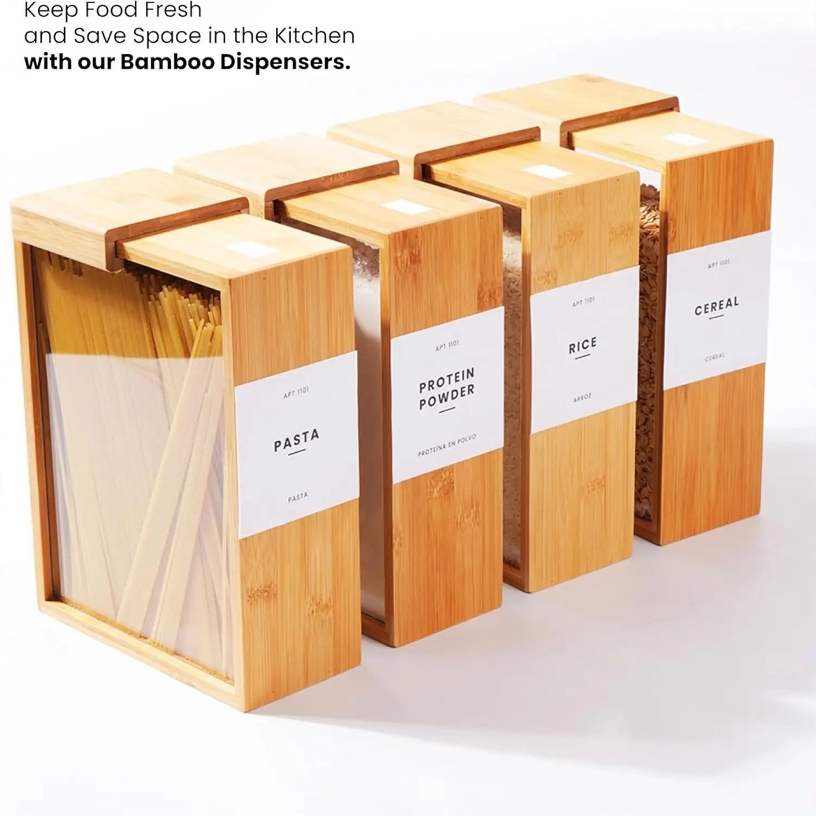 Home Wooden Multi-purpose Storage Box Beans and Cereals  (10)