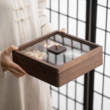 Multi-Grid Display Box Pastry Dessert Tray Dried Four-square Grid Fruit Tray