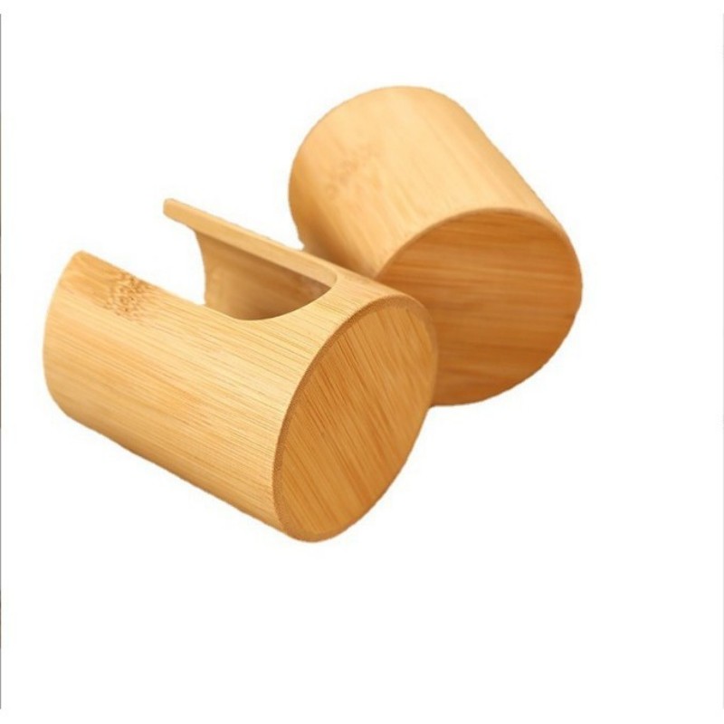 Multifunctional And Convenient Bamboo Cotton Pad Storage Box (1)