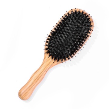 Olive Wood Pig Bristle Airbag Air Cushion Home Anti-Static Hair Comb
