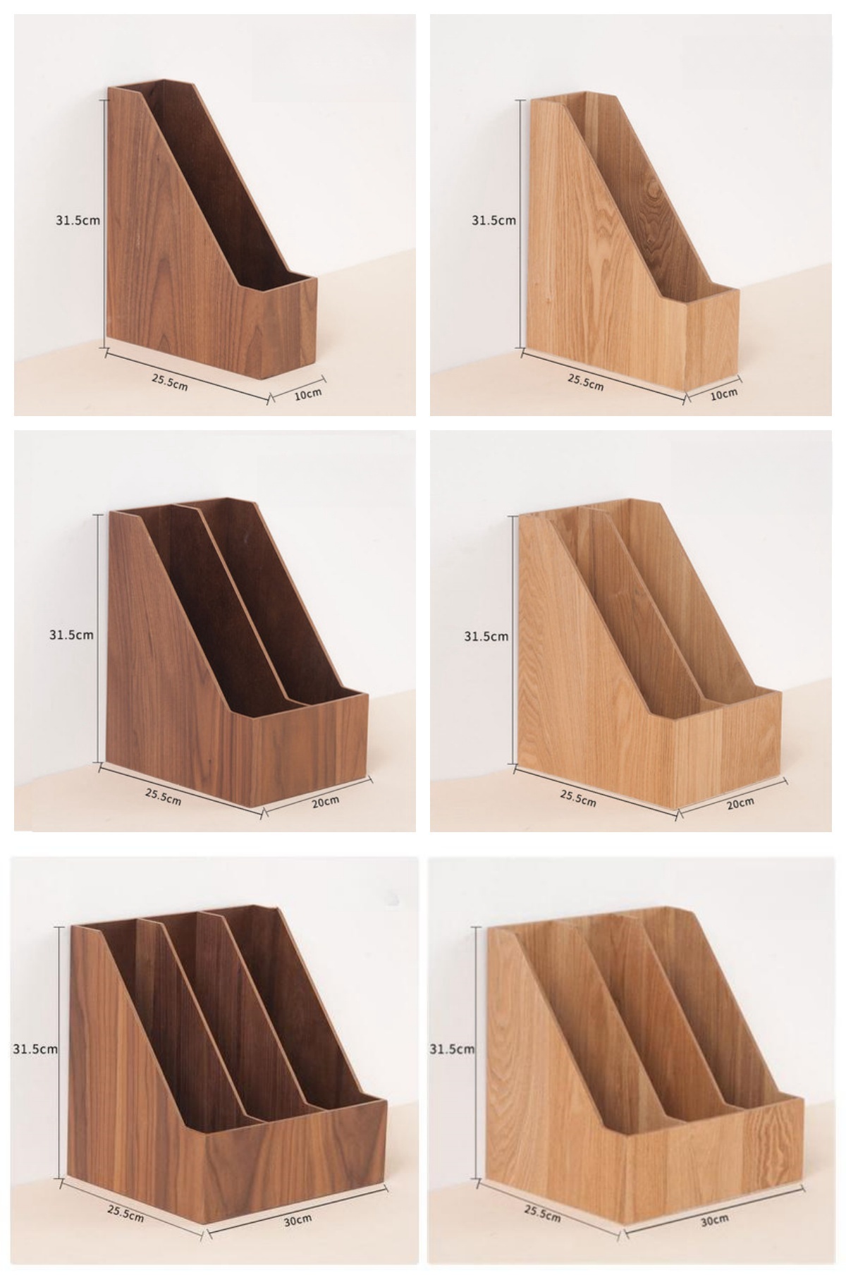 Rectangular Vertical Office Desktop Storage Box, File Box (10)