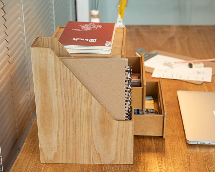 Rectangular Vertical Office Desktop Storage Box, File Box (14)