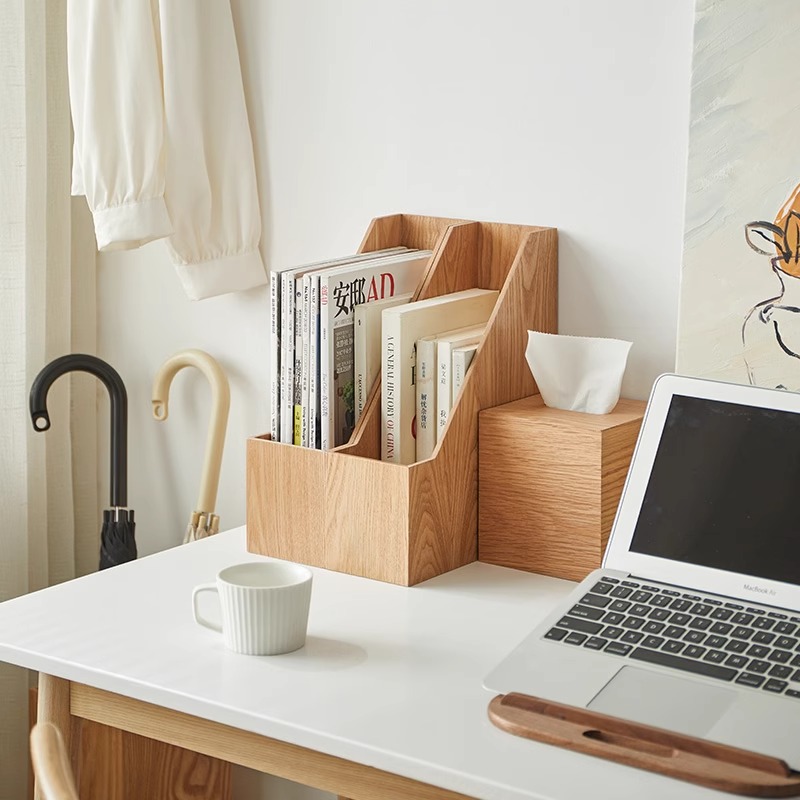 Rectangular Vertical Office Desktop Storage Box, File Box (15)