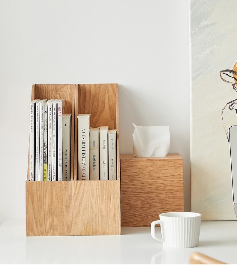 Rectangular Vertical Office Desktop Storage Box, File Box (17)