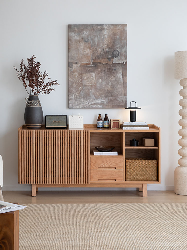 Solid Wood Sideboard, Tea Cabinet, Entrance Cabinet for Home and Hotel (6)