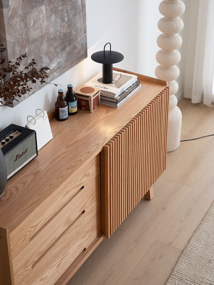 Solid Wood Sideboard, Tea Cabinet, Entrance Cabinet for Home and Hotel (7)