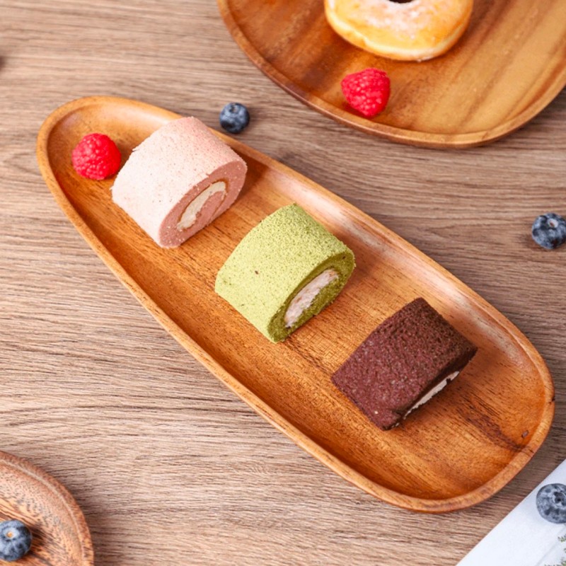 Solid Wood Tray-Irregular Coffee Tray-Household Dried Fruit Snack Plate (6)