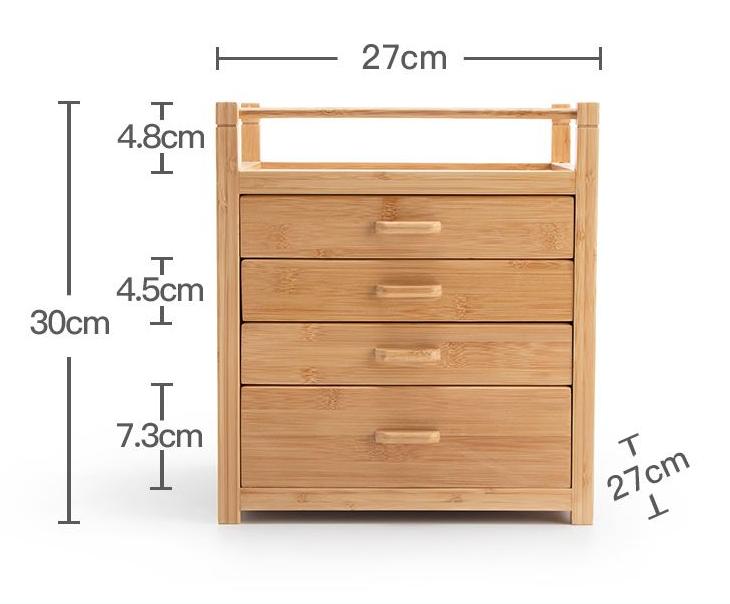Tea Cabinet Rack, Drawer-Style Tea Box, Tea Set Storage Box (7)
