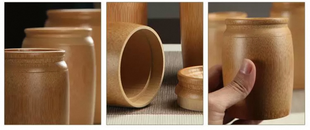 Tea Can Bamboo Tube Sealed Can Bamboo Barrel Kung Fu Tea Set (6)