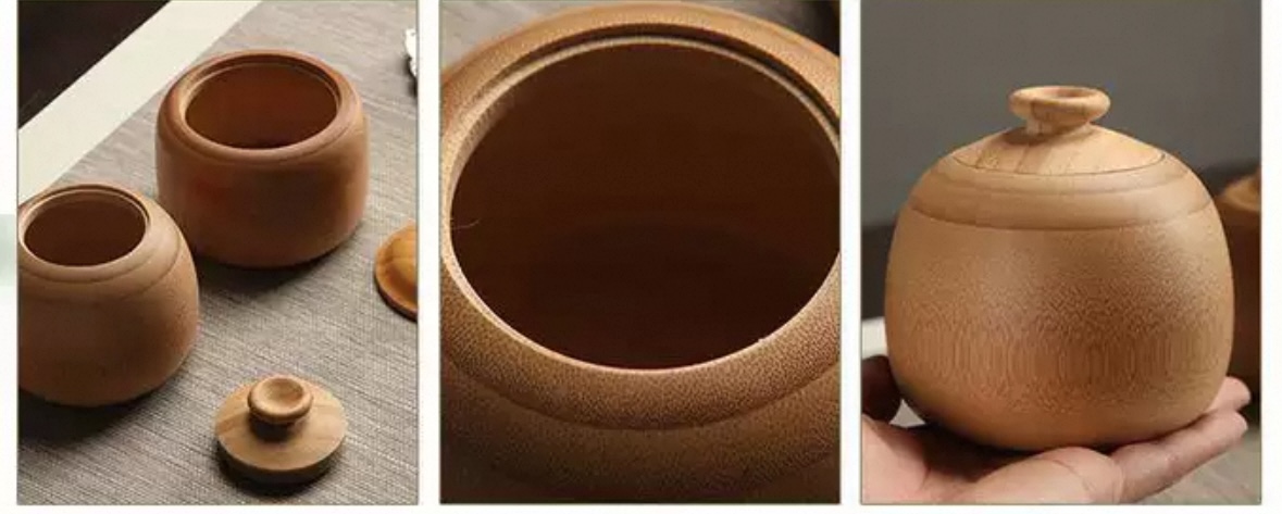 Tea Can Bamboo Tube Sealed Can Bamboo Barrel Kung Fu Tea Set (7)