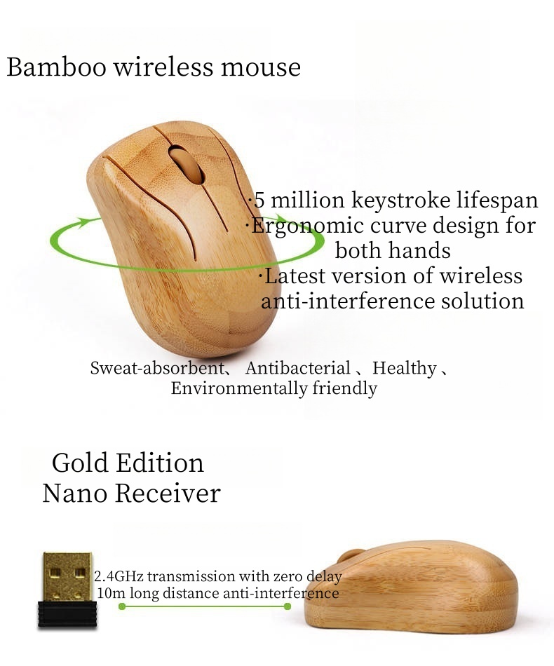 Bamboo Eco-Friendly Keyboard and Mouse (3)