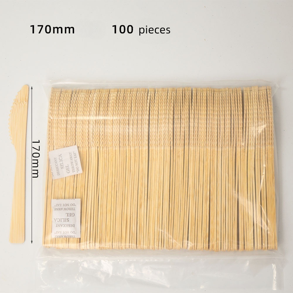 Disposable wooden spoon wooden knife and fork spoon ice cream fork spoon western knife and fork dessert fork spoon independent packaging disposable bamboo spoon environmentally friendly biodegradable  (1)