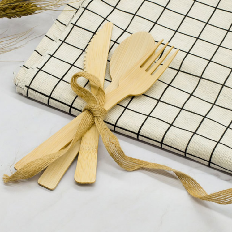 Disposable wooden spoon wooden knife and fork spoon ice cream fork spoon western knife and fork dessert fork spoon independent packaging disposable bamboo spoon environmentally friendly biodegradable  (1)
