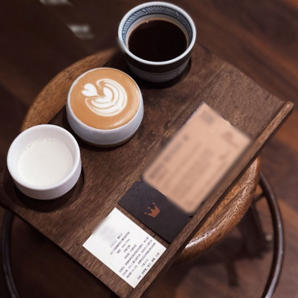 High-grade solid wood bamboo cup holder three-hole four-hole beverage red wine beer cup tray coffee coaster tea ceremony commercial set coffee tasting cup tray (7)