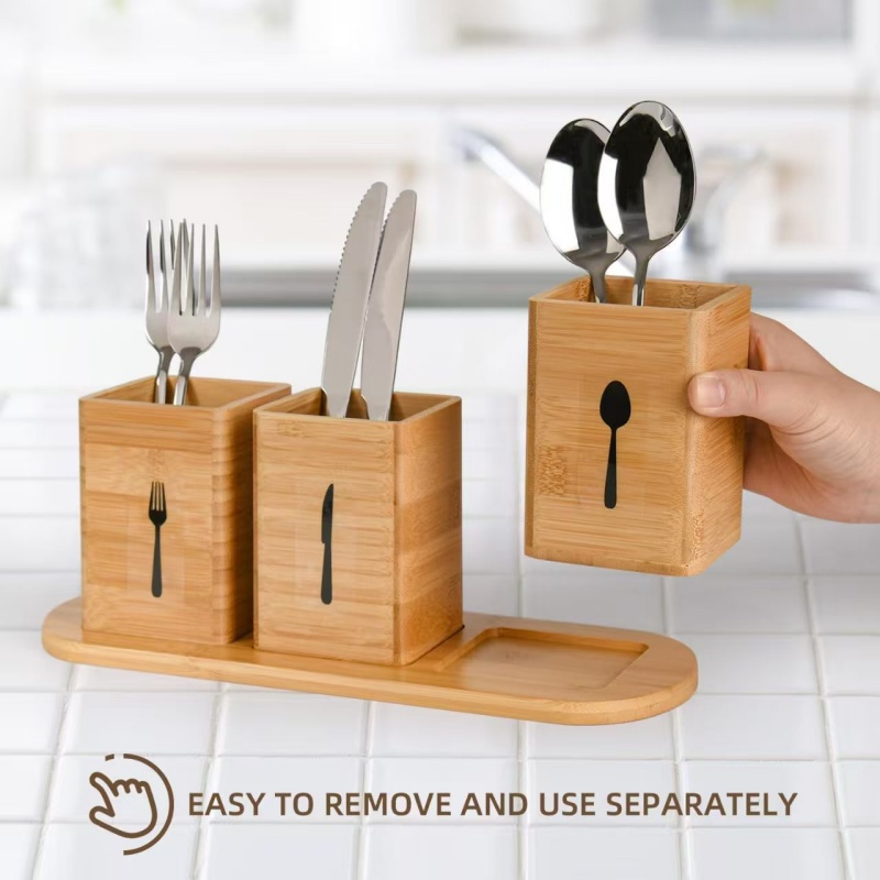 Kitchen partition chopsticks knife and fork storage box (5)