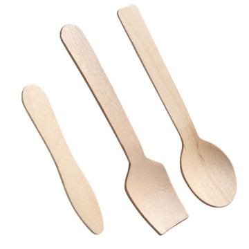 Bamboo Disposable Ice Cream Scoop - Ice Cream - Cake Dessert Fork