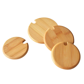 Natural Bamboo Cup Lid Wooden Mug Lid