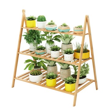 Bamboo Flower Stand Multi-Layer Indoor Living Room Flower Pot Rack