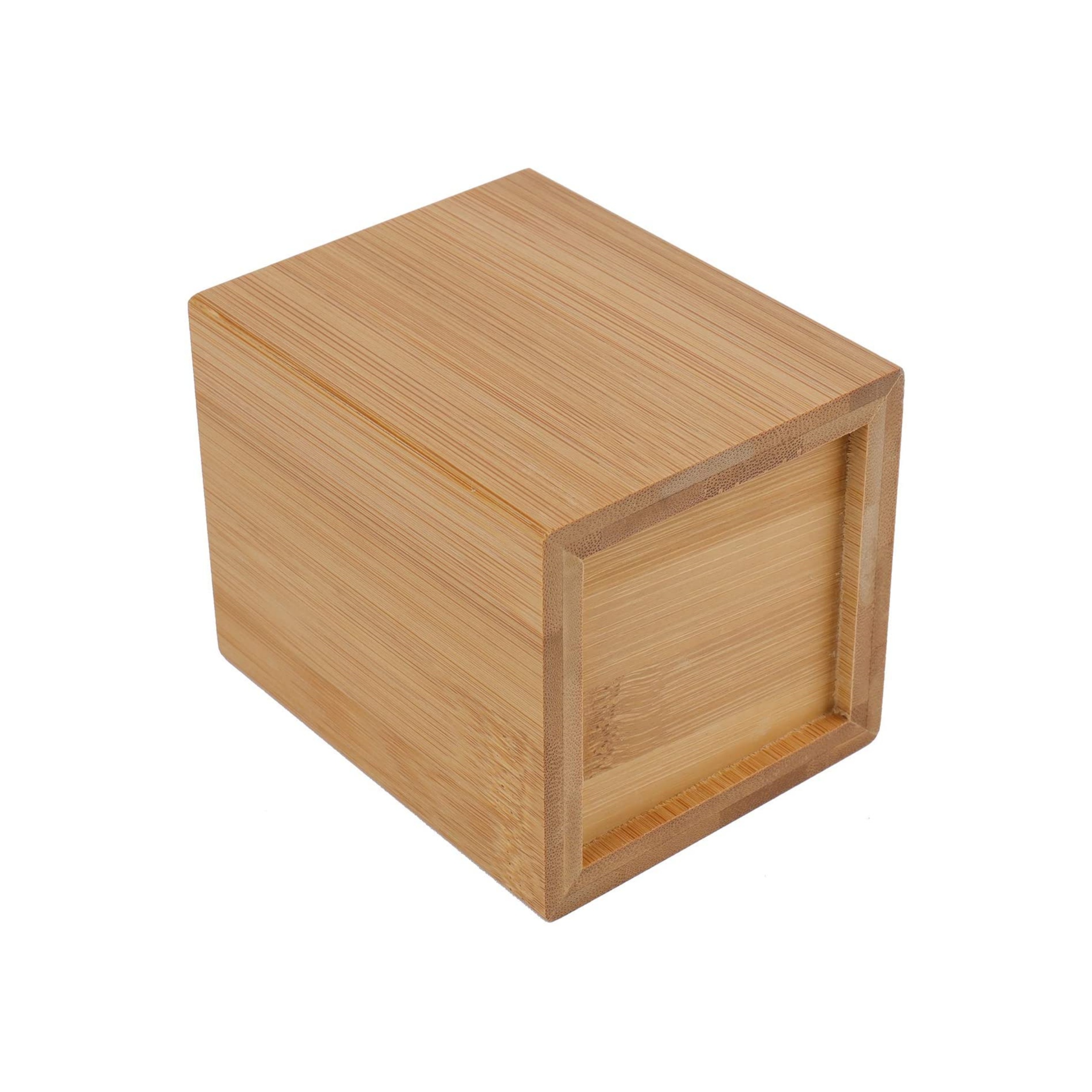 Bamboo pen holder office creative ornaments square multifunctional solid wood simple student desktop storage box LOGO customized (5)_副本