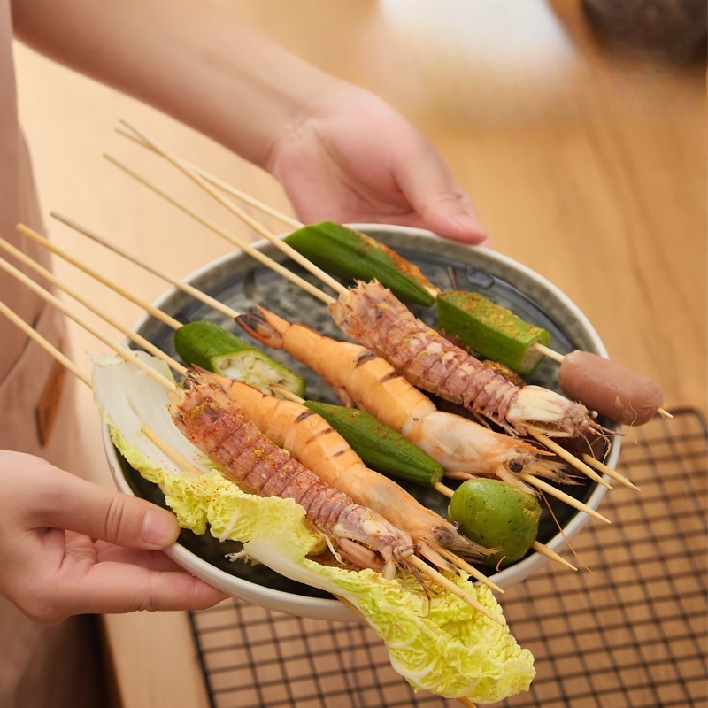 Bamboo skewers barbecue skewers (4)